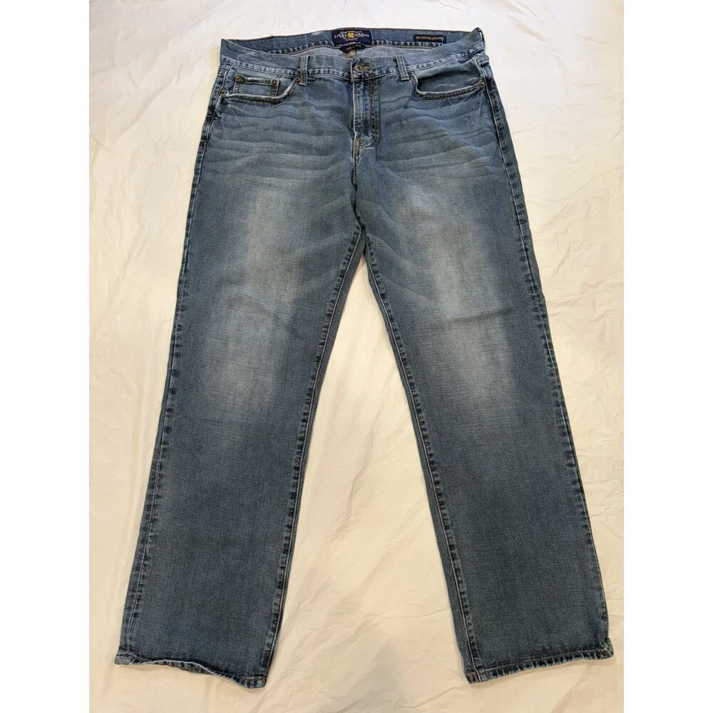 Lucky Brand‎ Jeans Men's 38x34 Blue Med Wash 361 Vintage Straight